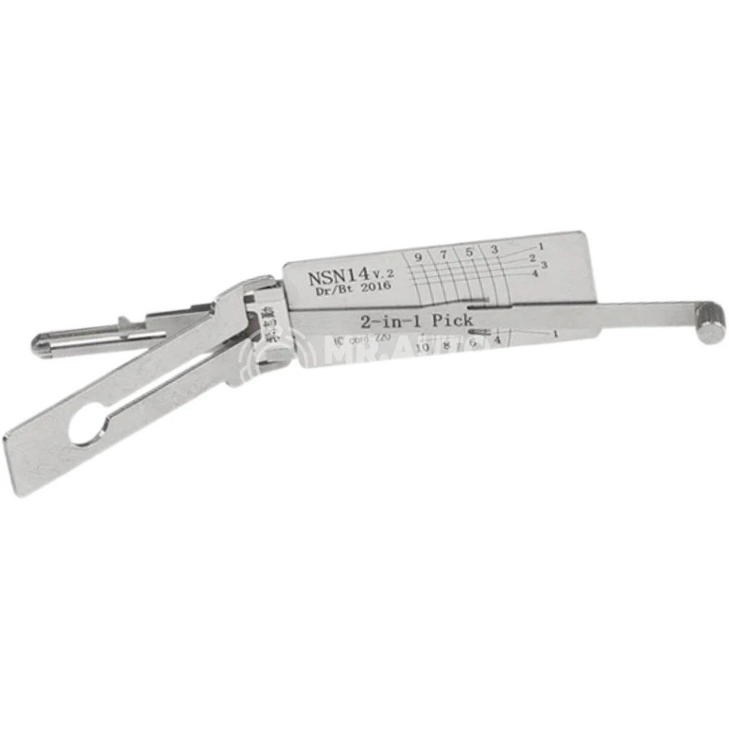 l Lishi NSN14 2-in-1 Decoder and Pick for Nissan, Infiniti
